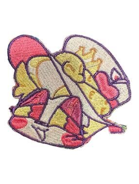 Hazbin Hotel Lucifer Iron-On Patch | Helluva Boss Fandom Embroidery for King of
